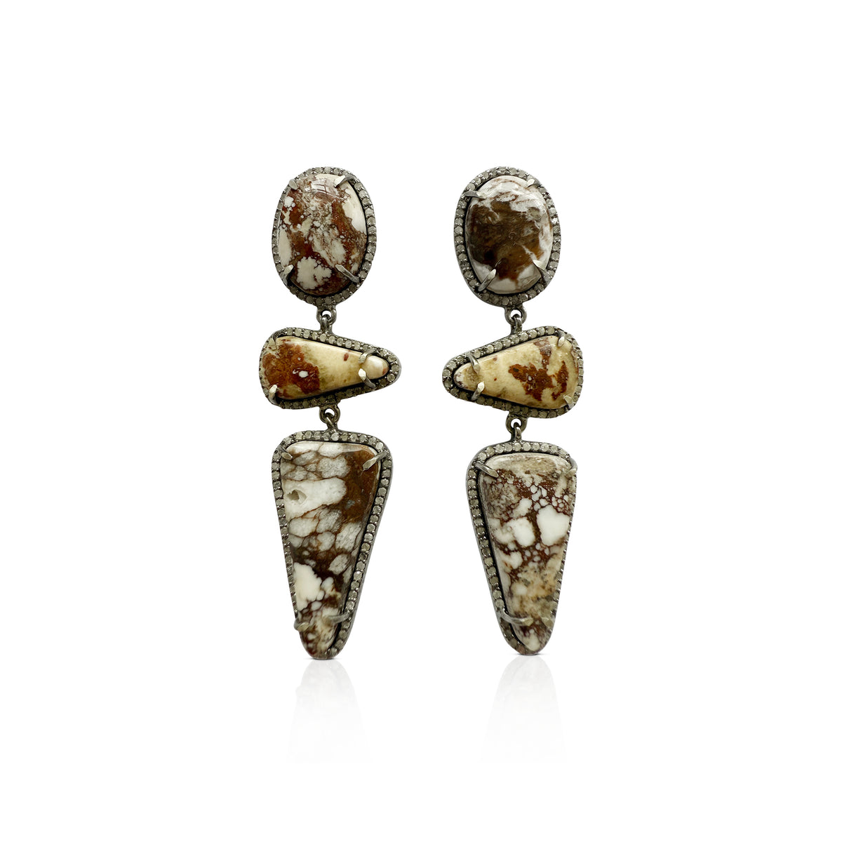 Wild Horse Triple Drop Earrings