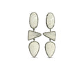 Scolecite Triple Drop Earrings