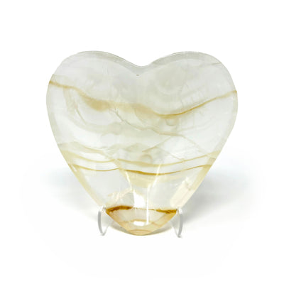 Pearlescent Honey Onyx Heart Vessel