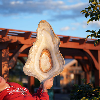 Exotic White Ice Onyx Bowl #1