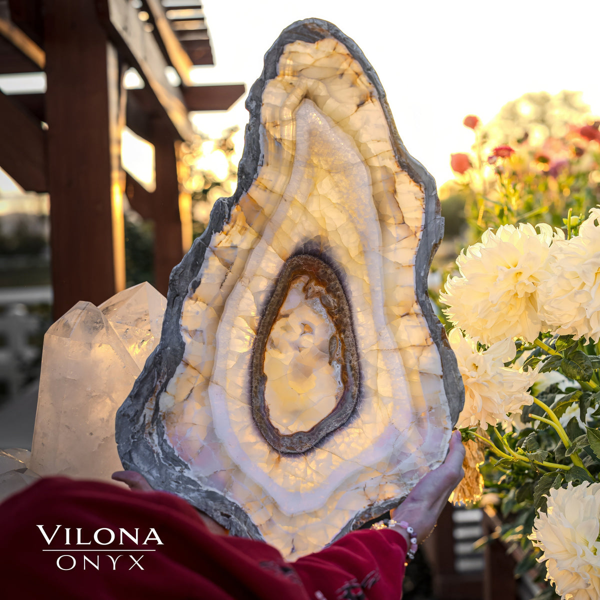 Exotic White Ice Onyx Bowl #1