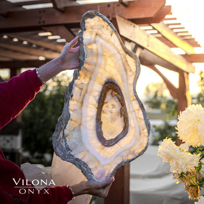 Exotic White Ice Onyx Bowl #1