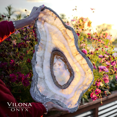 Exotic White Ice Onyx Bowl #1