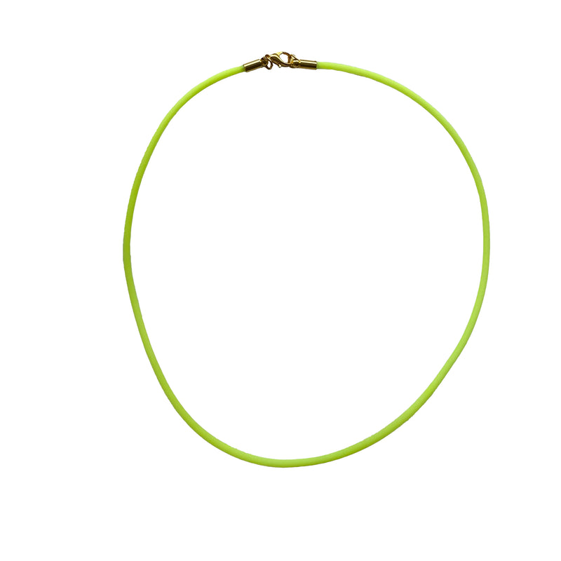 Lime Green Rubber Cord