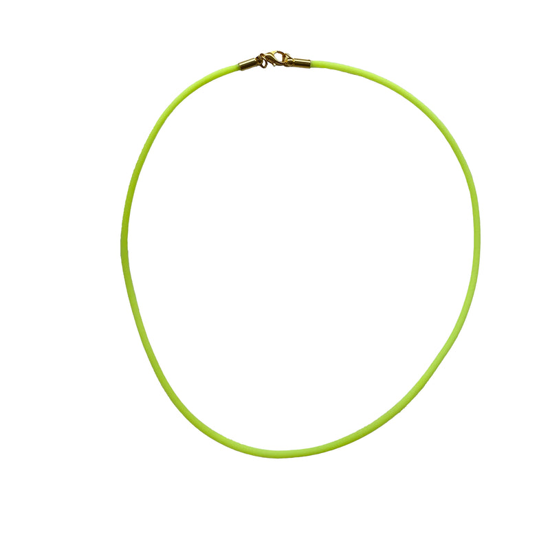 Lime Green Rubber Cord