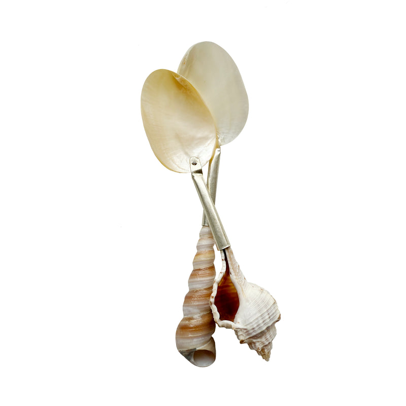 Mother of Pearl + Shell Serving Spoons