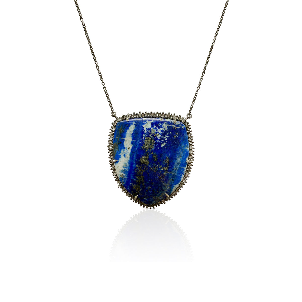 Lapis Shield Necklace 1