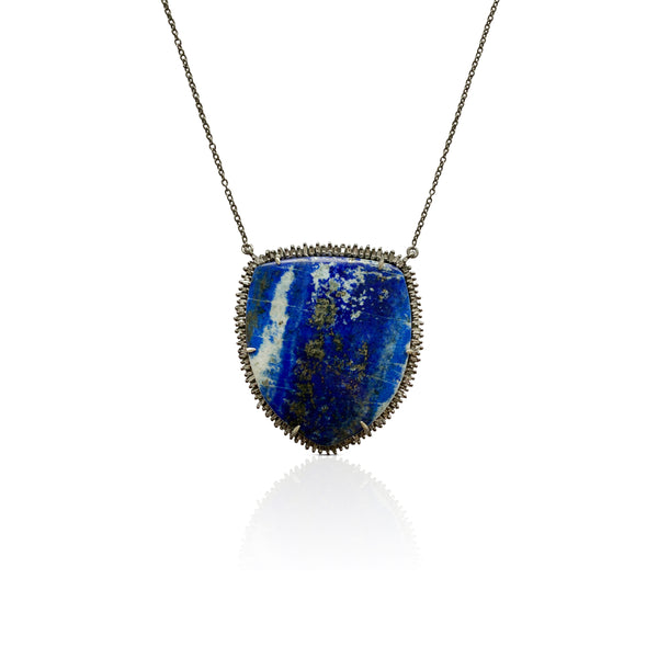 Lapis Shield Necklace 1