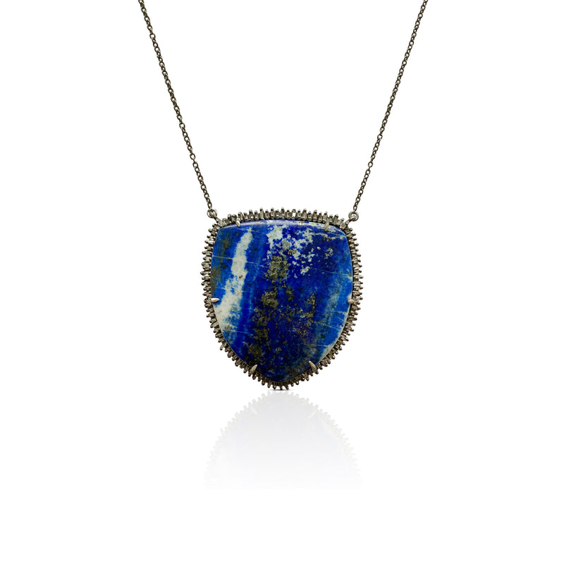 Lapis Shield Necklace 1