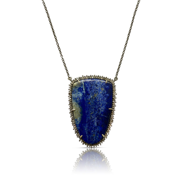 Lapis Shield Necklace 2