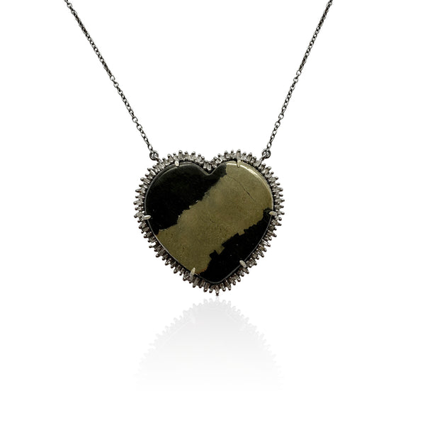 Small Apache Heart Pendant Necklace