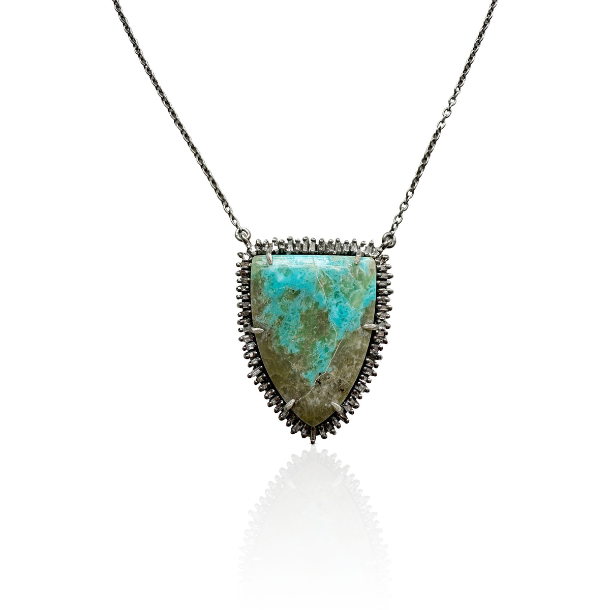 Turquoise Shield Necklace 2