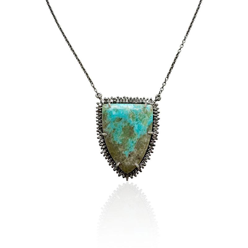 Turquoise Shield Necklace 2