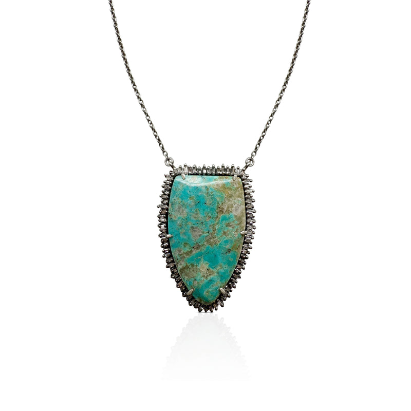 Turquoise Shield Necklace 3