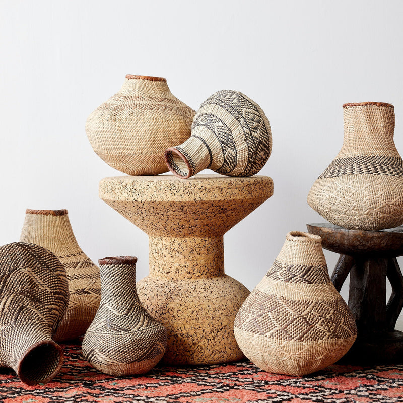 Patterned Binga Nongo Gourd Woven Basket