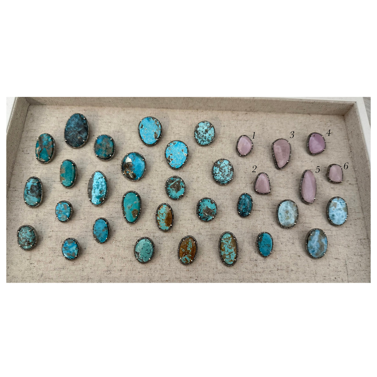 Phosphosiderite Hat Band Slide