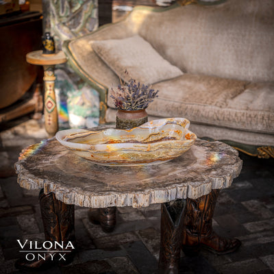 Polished Tangerine Crystal (Onyx Bowl #1)