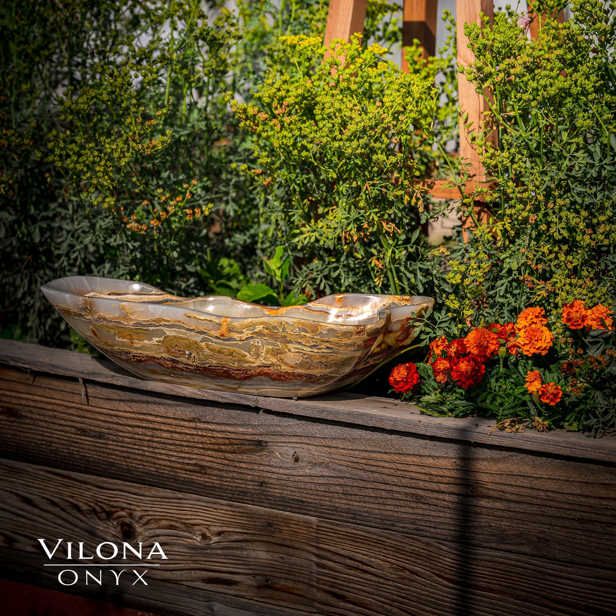 Polished Tangerine Crystal (Onyx Bowl #1)