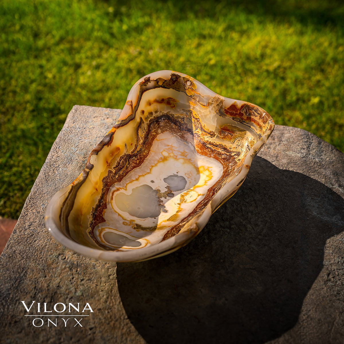 Polished Tangerine Crystal (Onyx Bowl #1)