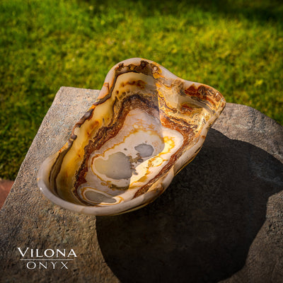 Polished Tangerine Crystal (Onyx Bowl #1)