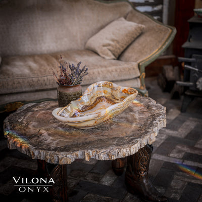 Polished Tangerine Crystal (Onyx Bowl #1)