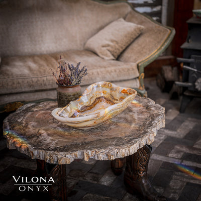 Polished Tangerine Crystal (Onyx Bowl #1)