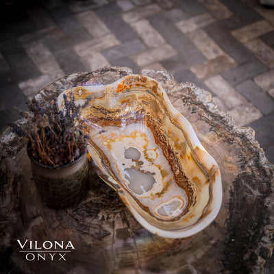 Polished Tangerine Crystal (Onyx Bowl #1)