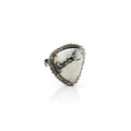 Wild Horse Jasper Baguette Diamond Ring