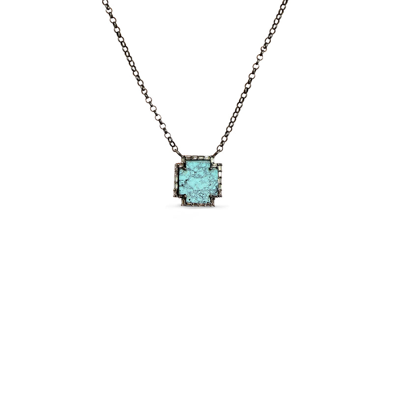 Turquoise Mini Cross Necklace