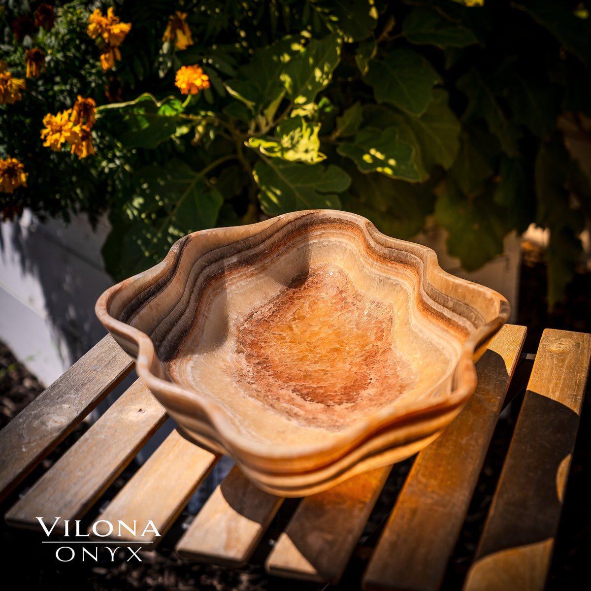 Tangerine Crystal (Onyx Bowl #4)