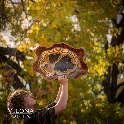 Tangerine Crystal Onyx Bowl #5