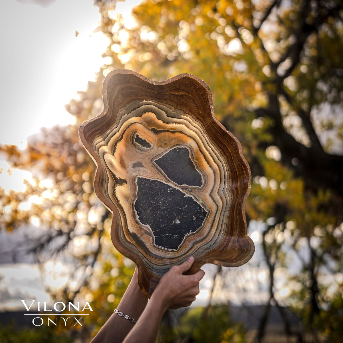 Tangerine Crystal Onyx Bowl #5