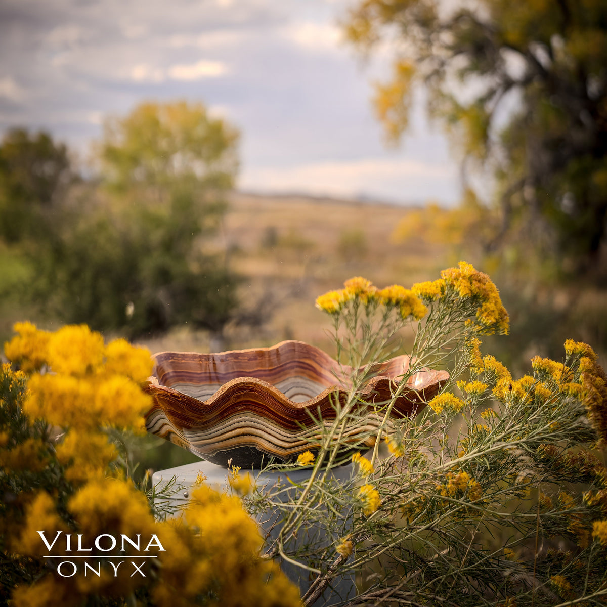 Tangerine Crystal Onyx Bowl #5
