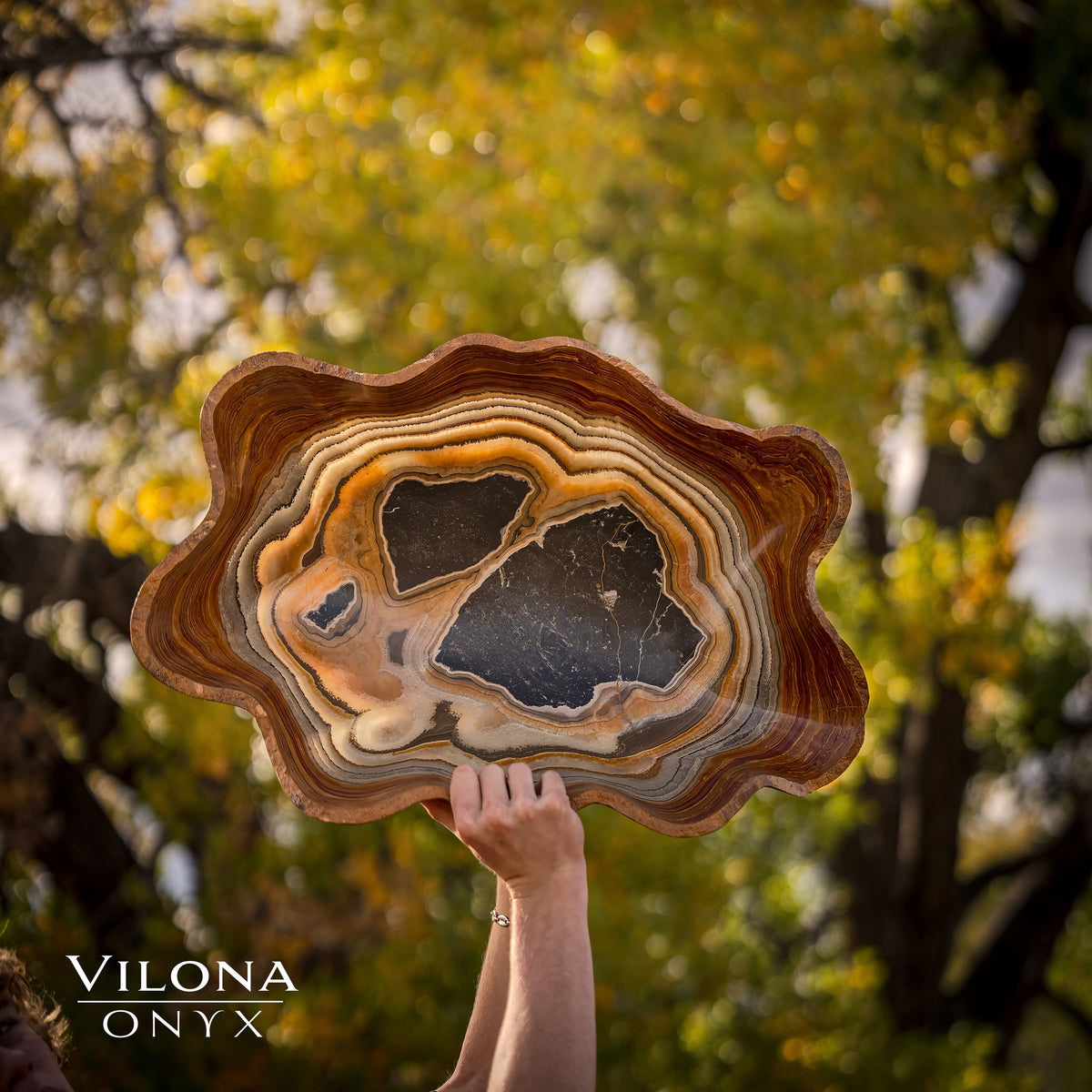 Tangerine Crystal Onyx Bowl #5
