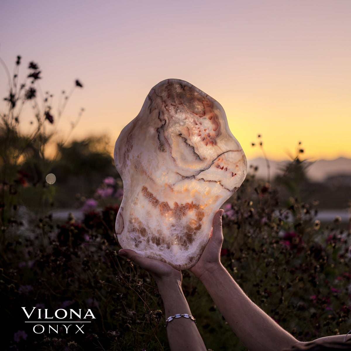 Tangerine Crystal Onyx Bowl #6