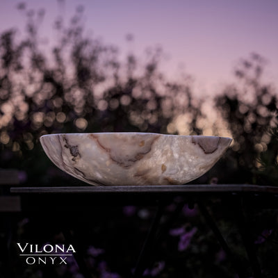 Tangerine Crystal Onyx Bowl #6