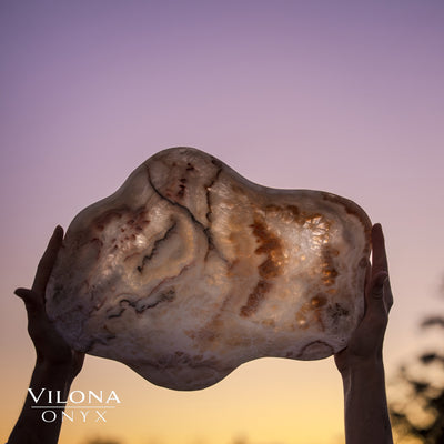 Tangerine Crystal Onyx Bowl #6
