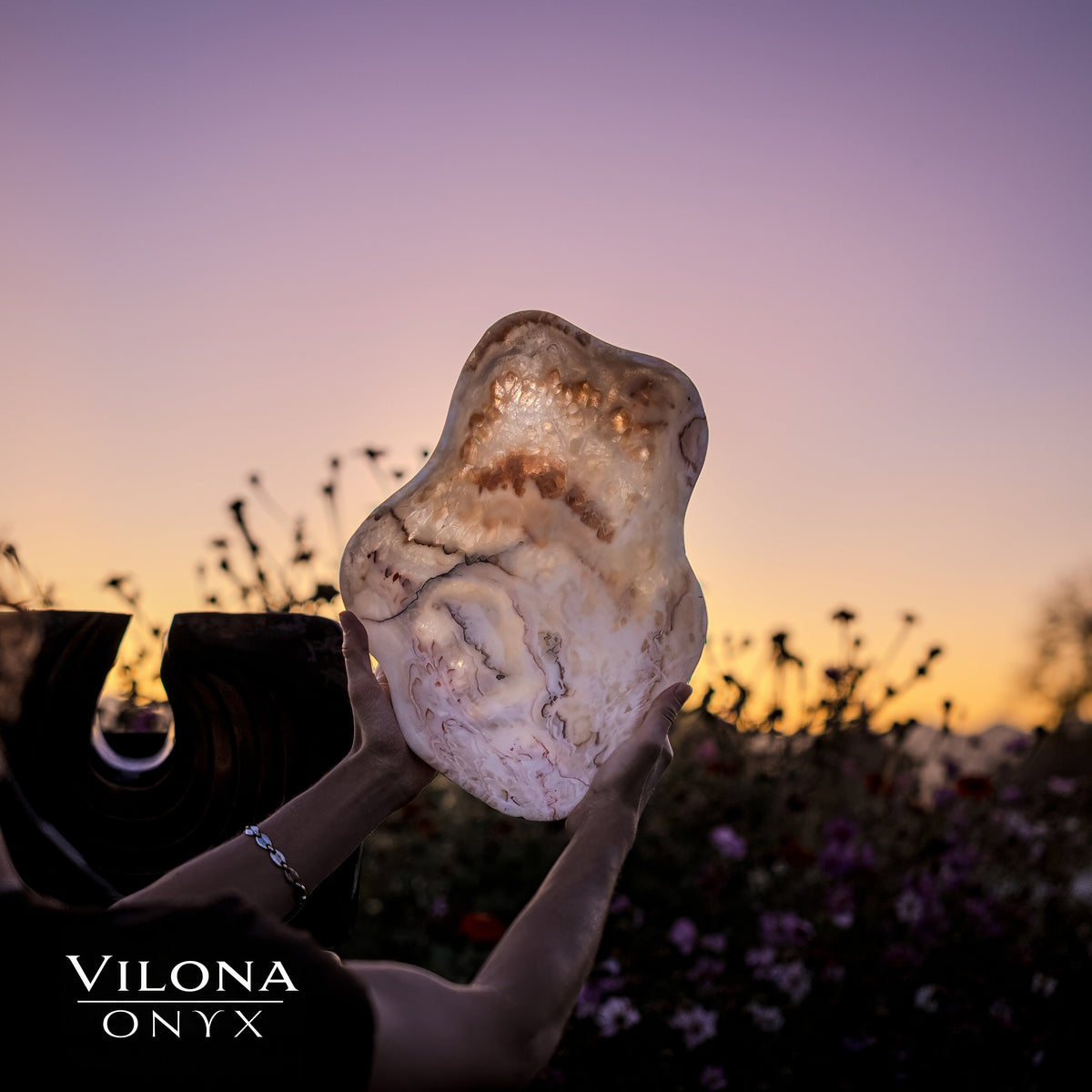 Tangerine Crystal Onyx Bowl #6