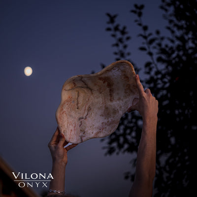 Tangerine Crystal Onyx Bowl #6