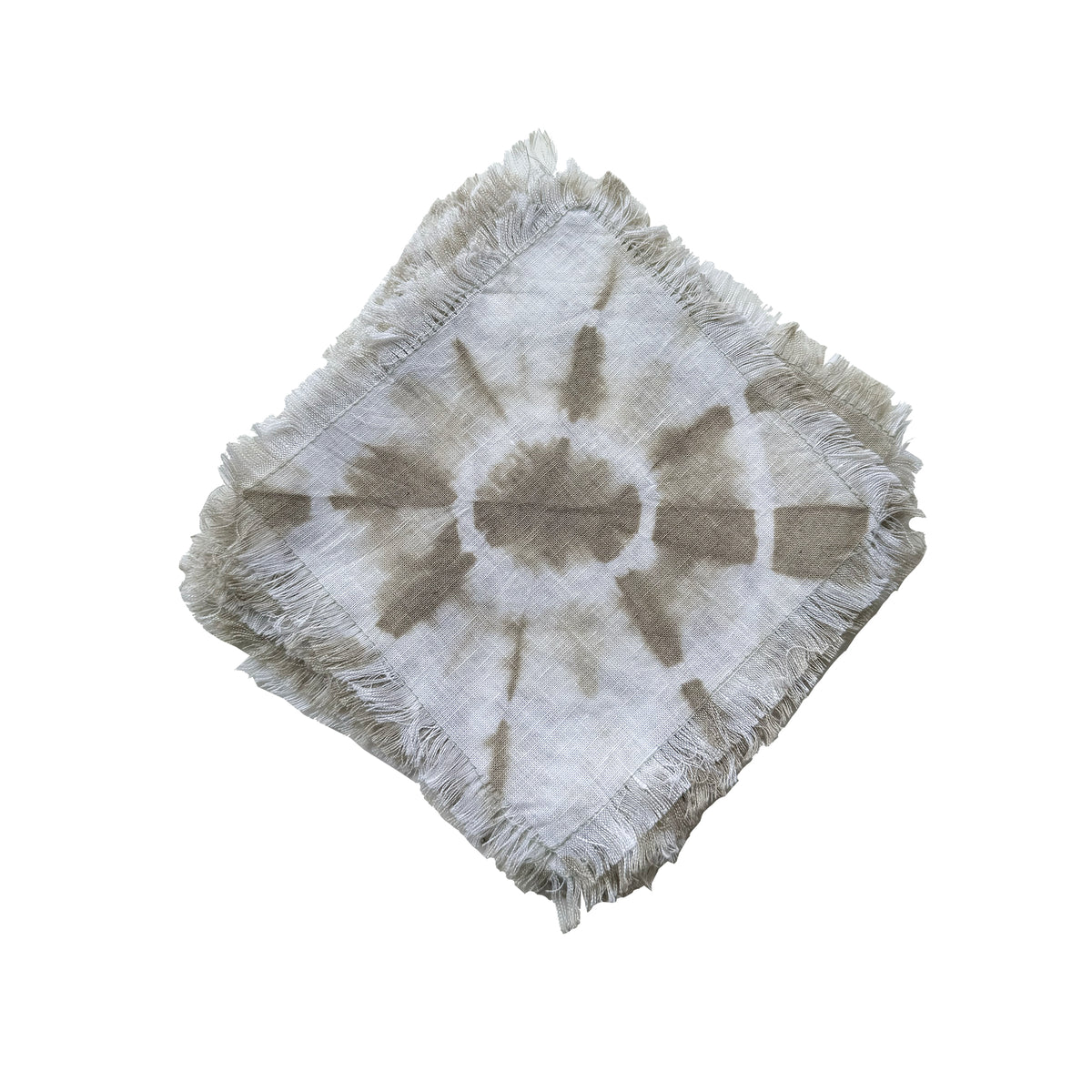 Taupe Tie Dye Cocktail Napkins
