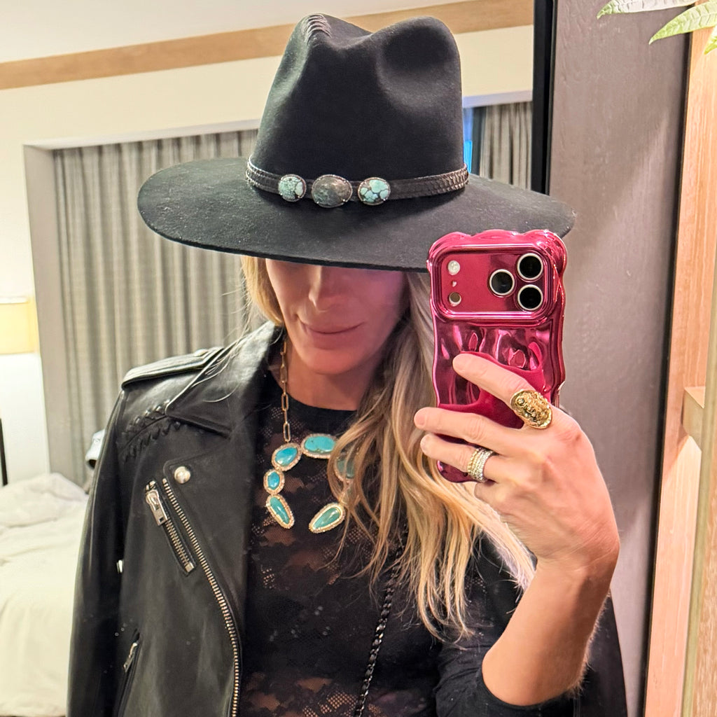 Turquoise Hat Band Slide