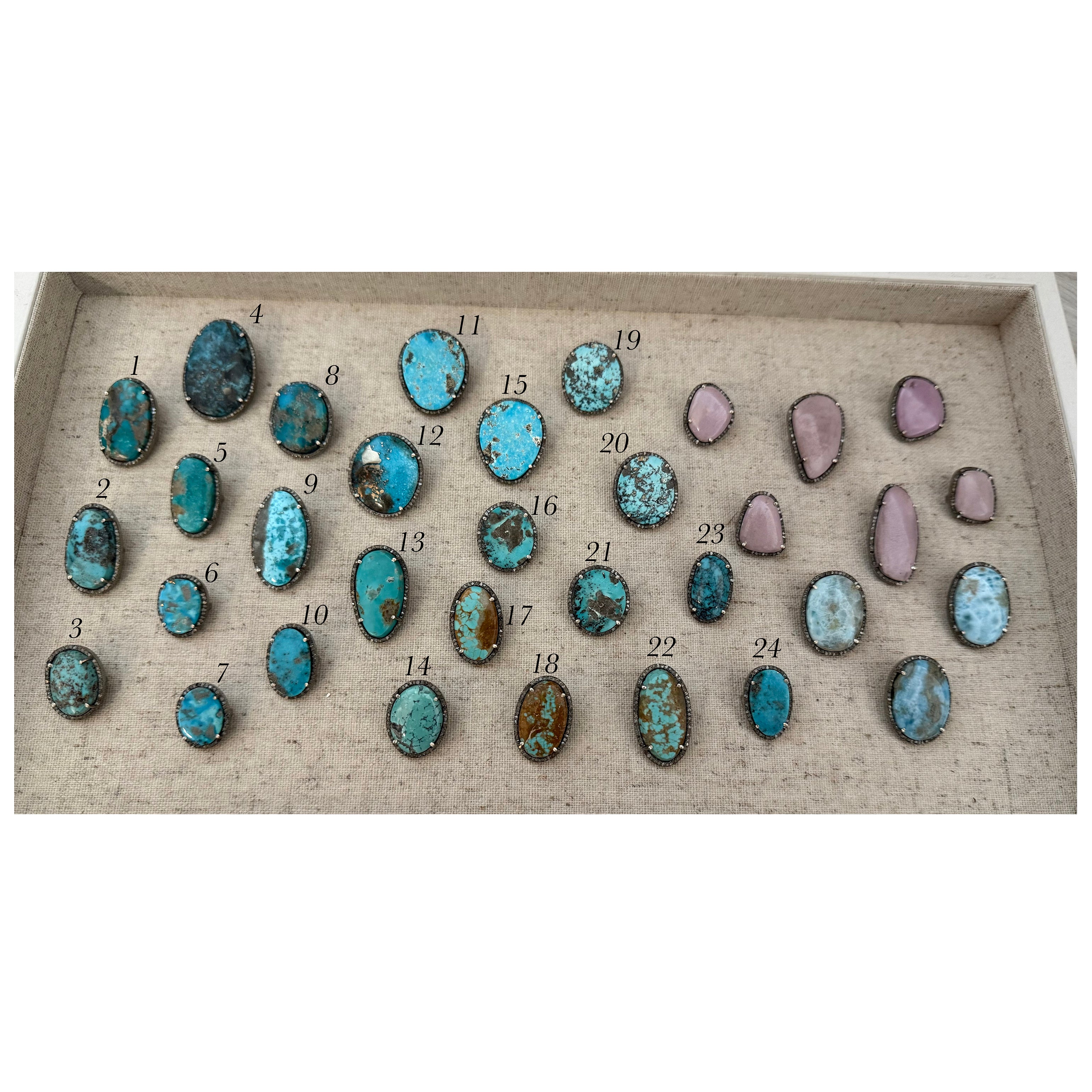 Turquoise Hat Band Slide