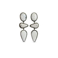 White Buffalo Triple Drop Earrings