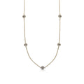 14k Yellow Gold Dainty Diamond Necklace