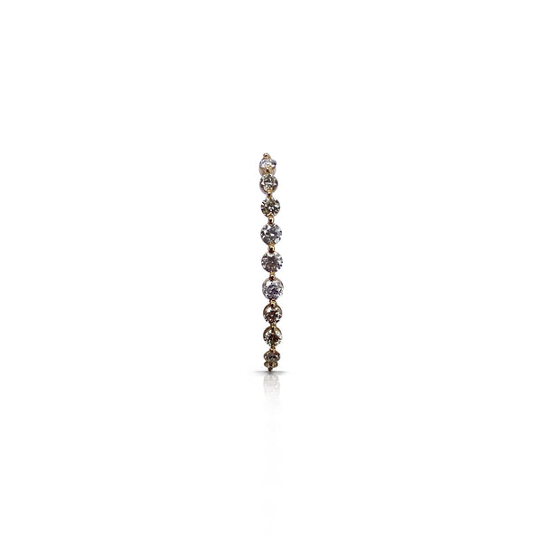 14k Yellow Gold Diamond Ear Cuff