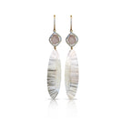 14k Sliced Tusk Drop Earrings