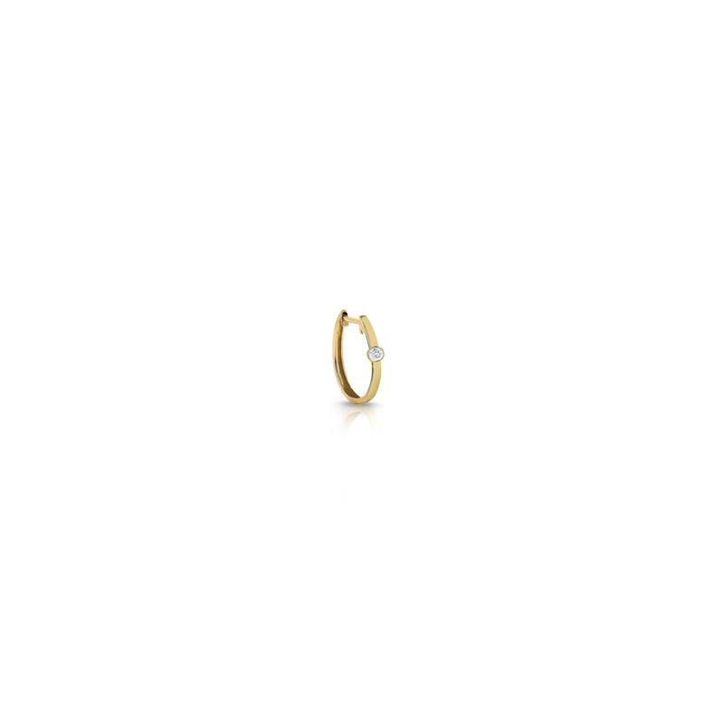 14k 1 Diamond Huggies (Single or Pair)