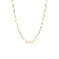 14k Elongated Paperclip Chain