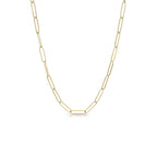 14k Elongated Paperclip Chain
