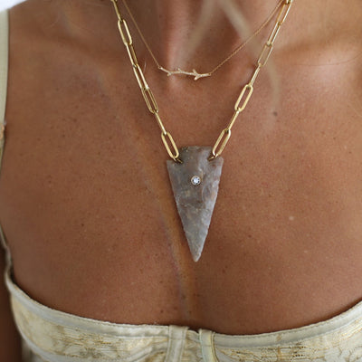 Arrowhead necklace! native american - Gem